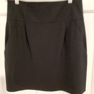 VINTAGE Theory A-Line Skirt w/Pockets,  Back Zip, Unlined, Black, SZ 8